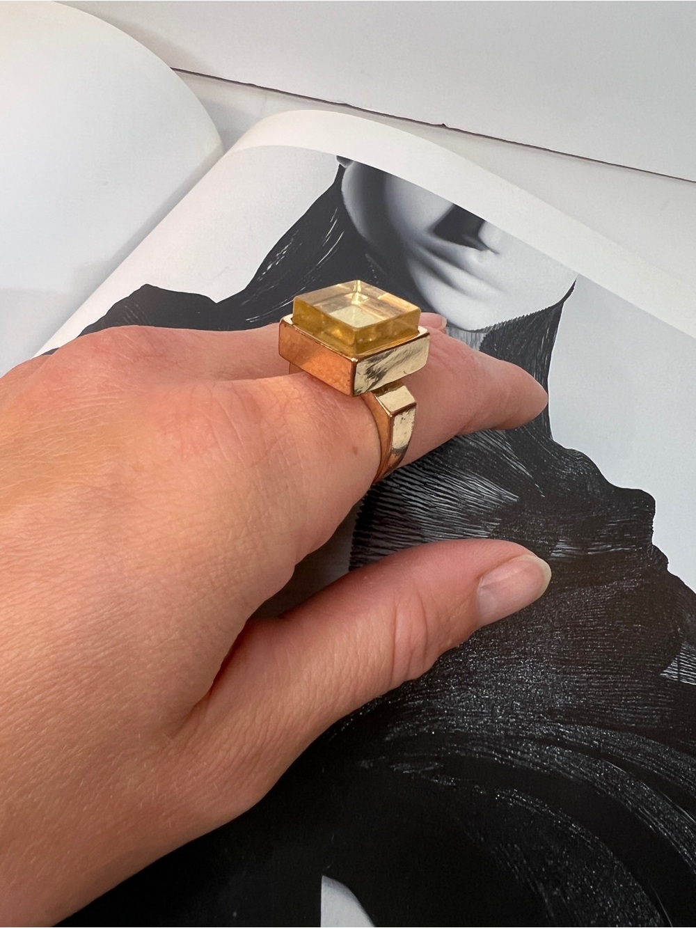 Square Cocktail Ring - Picture 5 of 6